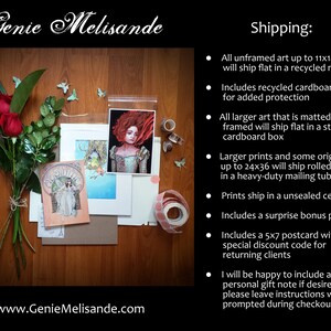 Sexy Masked Woman Art Print Nude Catwoman Role Play Drawing 8x8 Square