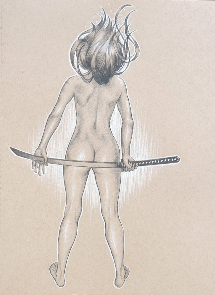 Girl Nude Sword