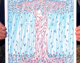 Risograph Print - The Garden