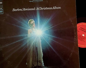 Vintage Vinyl Record Barbara Streisand/ A Christmas Album LP, Stereo CS 9557, Columbia, Stereo 360 Sound