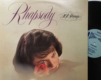 Vinyl Record "Rhapsody" 101 Strings, LP, Stereo, Vintage Album SF-13600, Somerset, Romantic Music, D.L.Miller, An Evening of Enchantment