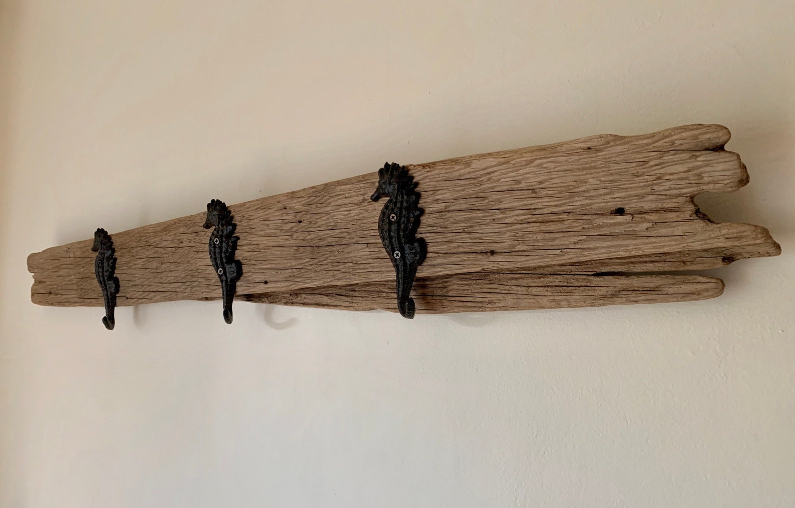 Seahorse Driftwood Coat Rack Rustic Driftwood Clothes Hanger Etsy