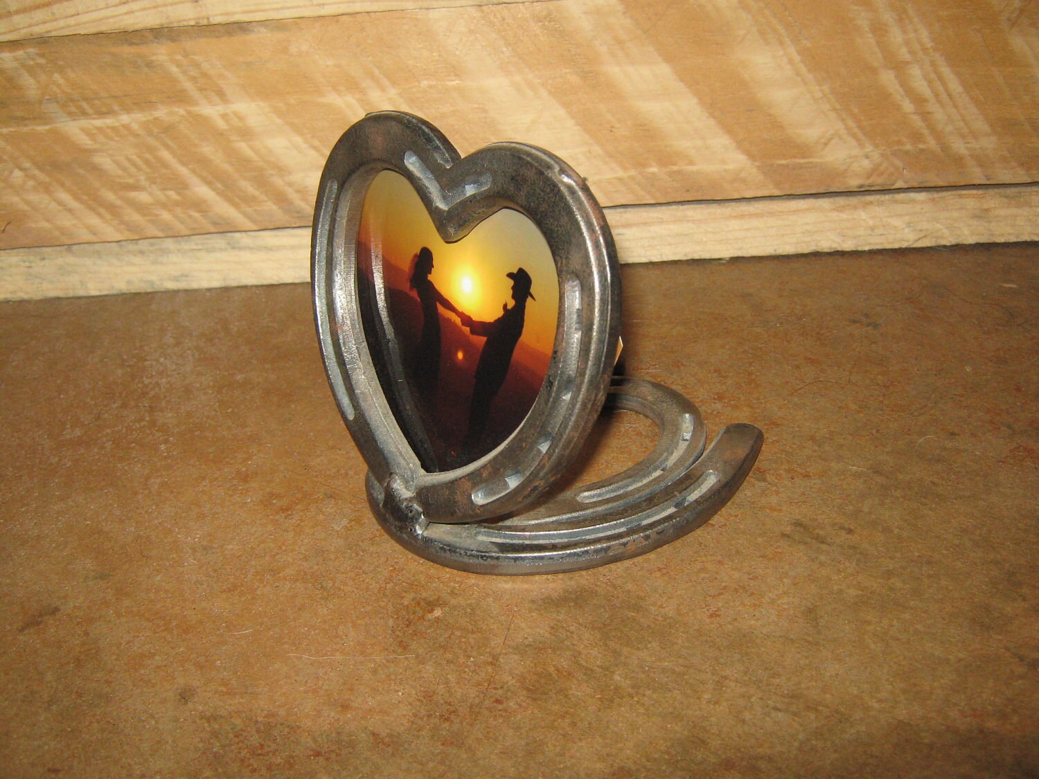 Horseshoe Heart Picture Frame Etsy