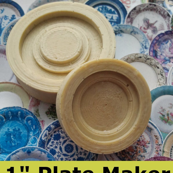 Dollhouse Plate Maker Mold/Jig Multiple Scale (1")