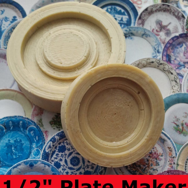 Dollhouse Plate Maker Mold/Jig 1:24 Scale (1/2")