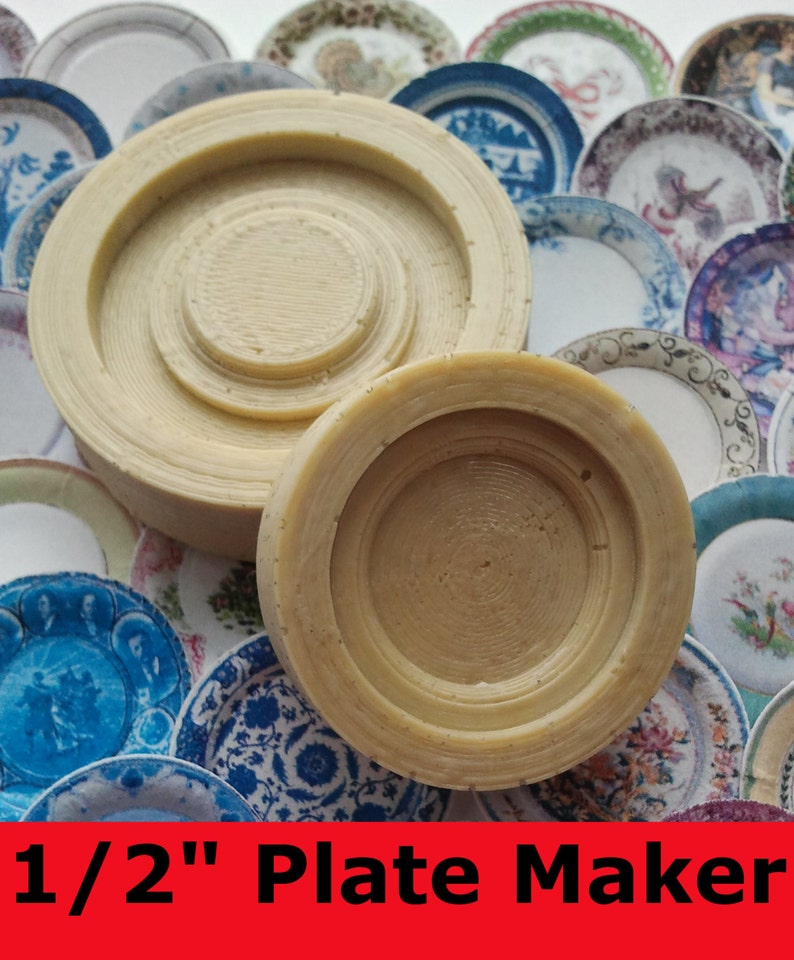 Dollhouse Plate Maker Mold/Jig 1:24 Scale 1/2 image 1