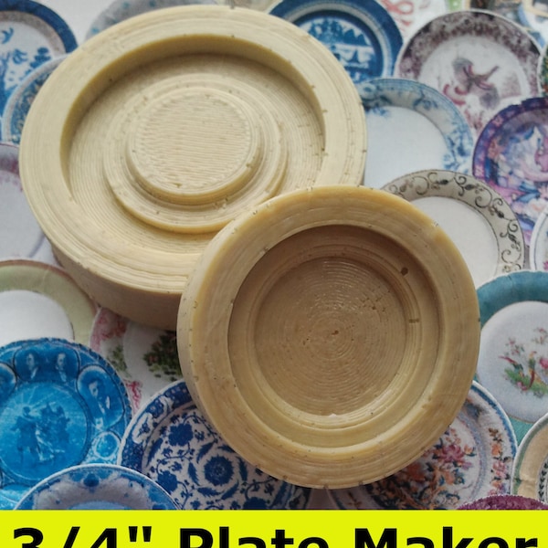 Dollhouse Plate Maker Mold/Jig 1:12 Scale (3/4")