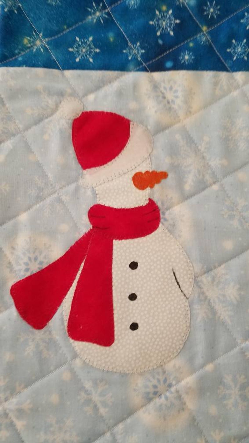 Quilted Snowmen Placemats Etsy