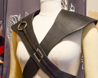 Missandei Black Leather Top