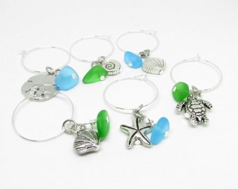 Libbys Market Place Set of 11 Handmade Hen Party Wine Glass Charms From UK Seller
