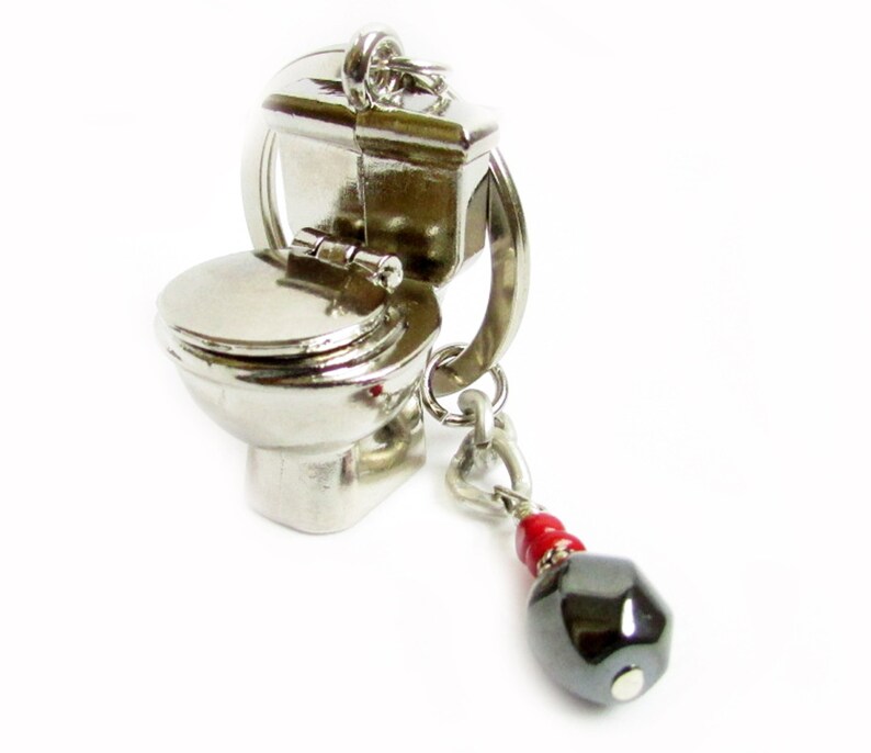 Plumber's Gift Toilet Keychain Fun Keychain Keychain Etsy