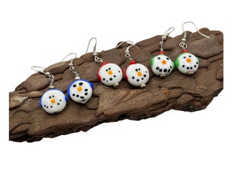 Whimsical Snowman Earrings: Holiday Stocking Stuffer