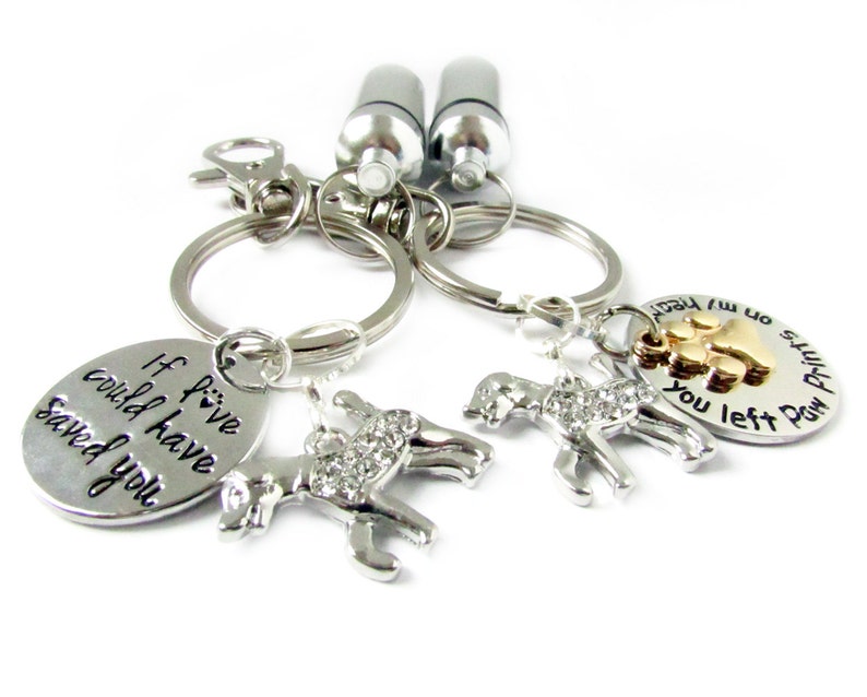 Dog Keychain Ashes Urn Keychain Cremation Pendant Pet Loss Etsy