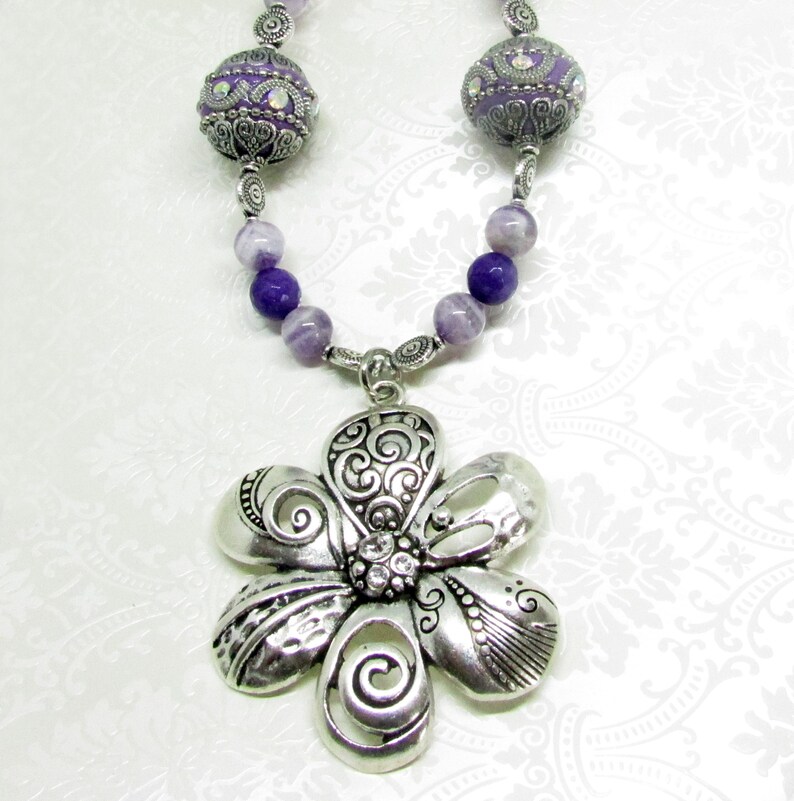 Purple Flower Curtain Tie Backs Beaded Curtain Tiebacks Etsy