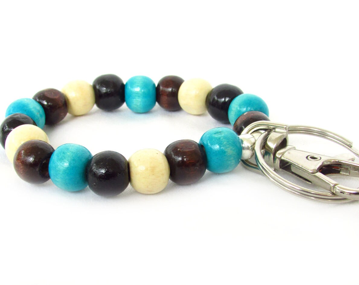 Wristlet Keychain Bracelet Bracelet Keychain Wrist Lanyard Etsy UK