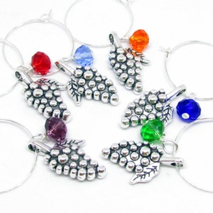 Grape Charms for Wine Glass, Wine Accessories, Wine Glass Party Favors ...