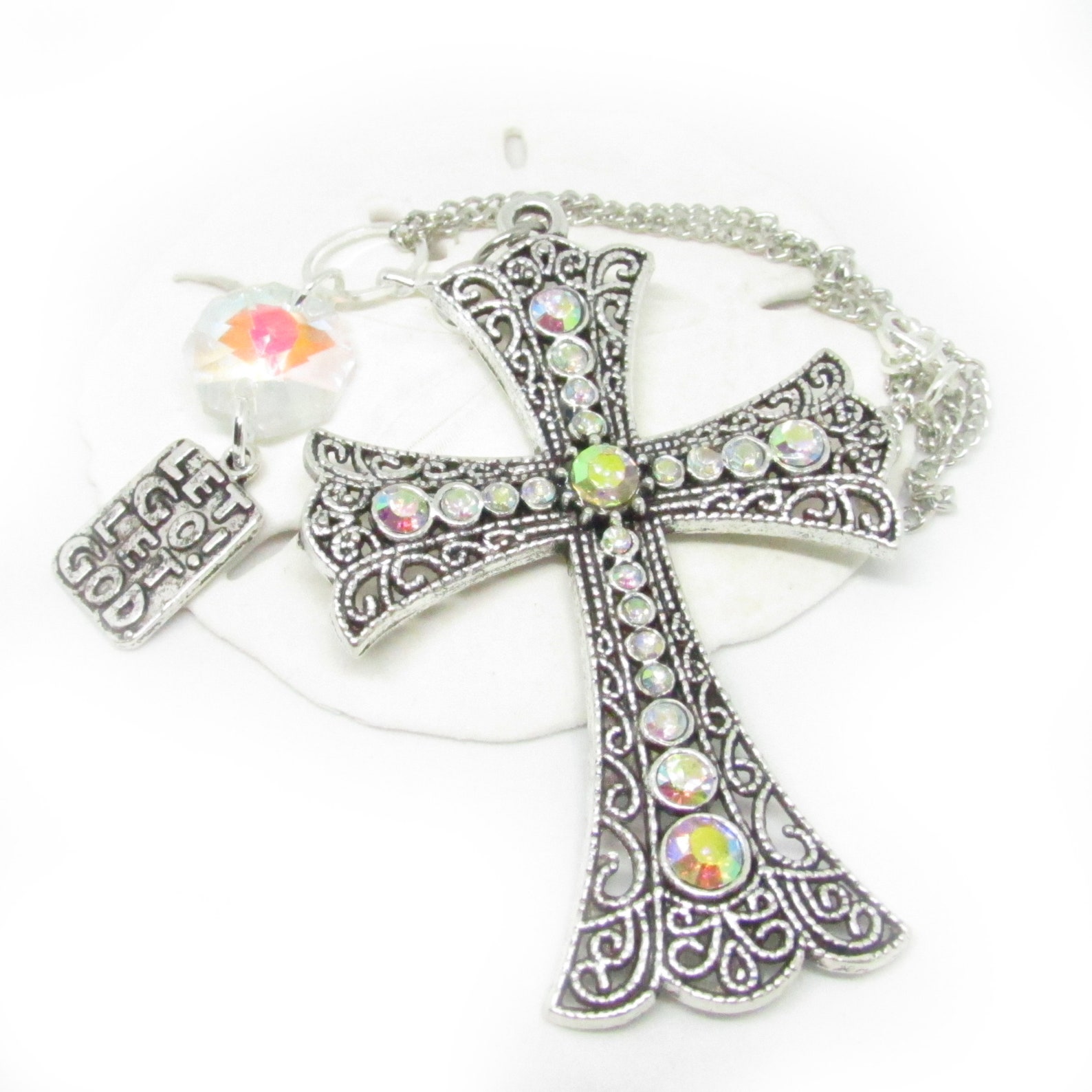 Cross Rear View Mirror Charm Cross Charm Religious Gifts for Etsy