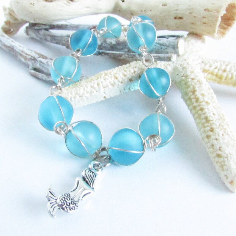 Mermaid Bracelet Mermaid Charm Bracelet Mermaid Jewelry Etsy