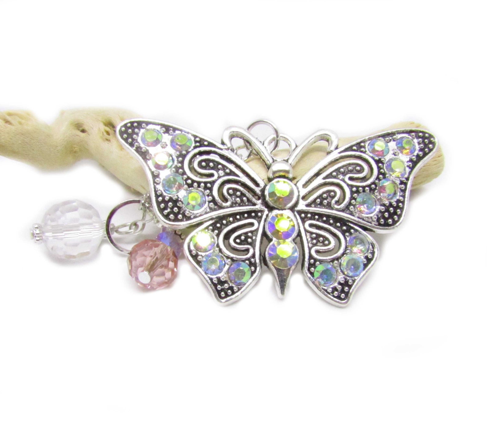 Butterfly Rear View Mirror Charm Butterfly Gifts Car Sun Etsy