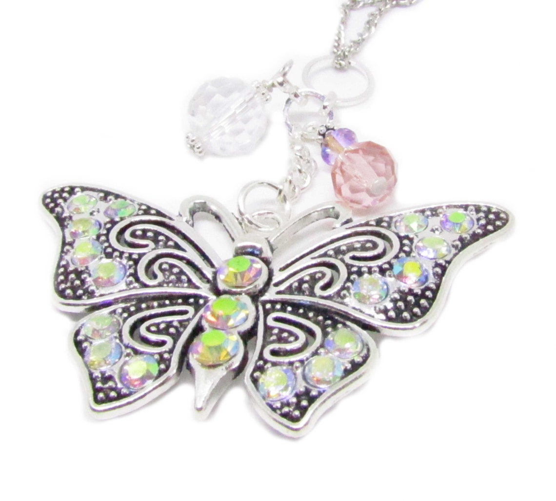 Butterfly Rear View Mirror Charm Butterfly Gifts Car Sun Etsy