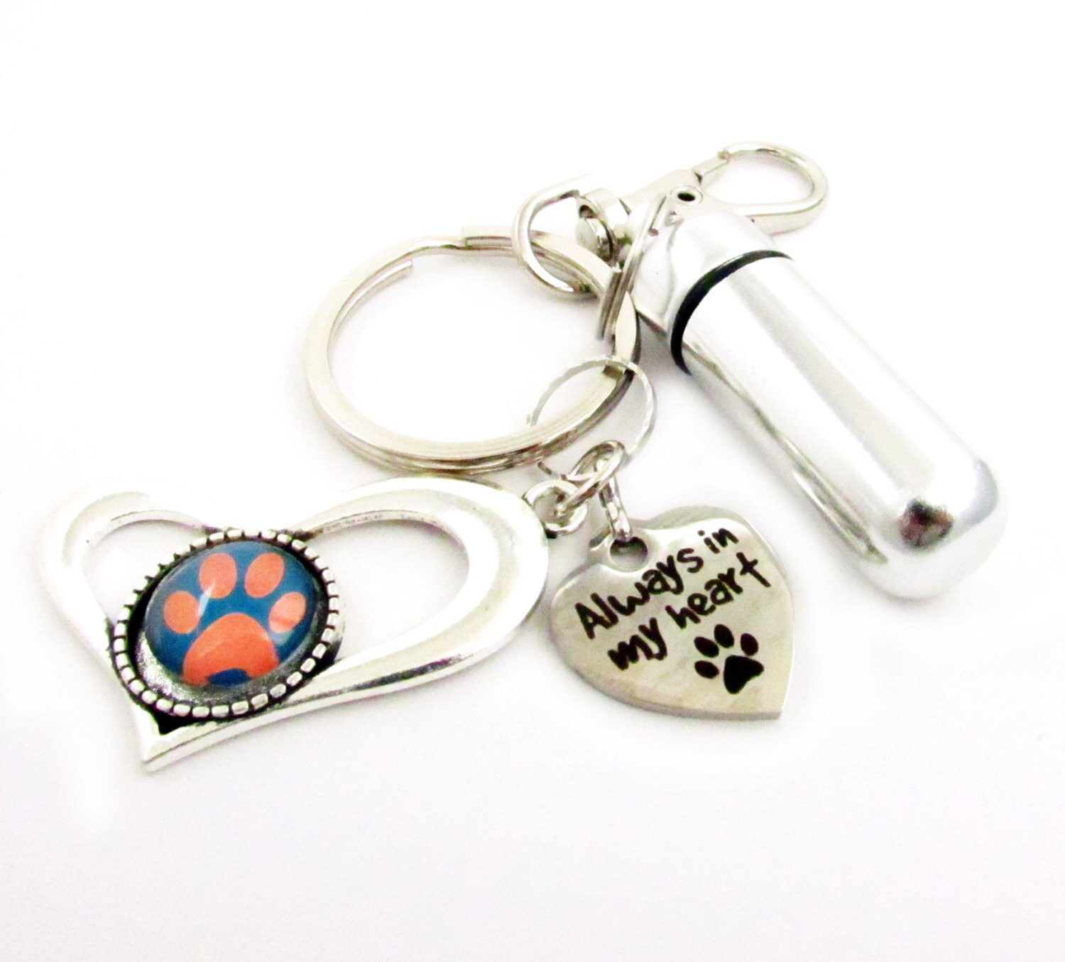 Pet Ashes Keychain Urn Keychain Ashes Carrier Pet Loss Etsy