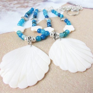 Seashell Curtain Tiebacks: Beach Cottage Decor, Set of 2