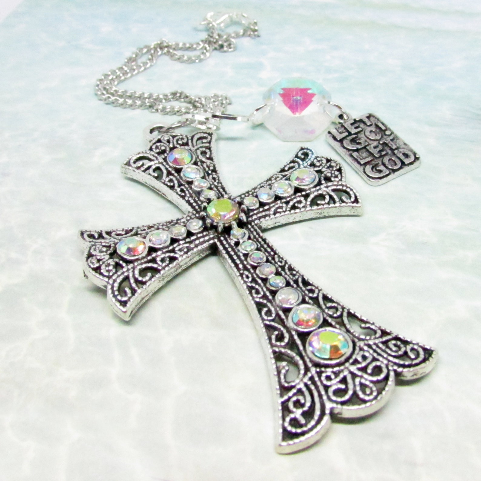 Cross Rear View Mirror Charm Cross Charm Religious Gifts for Etsy