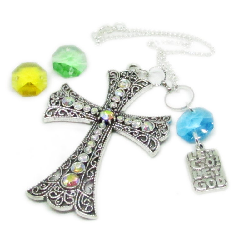 Cross Rear View Mirror Charm Cross Charm Religious Gifts for Etsy