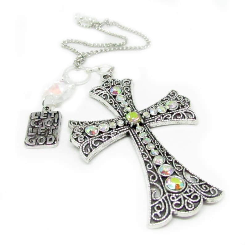 Cross Rear View Mirror Charm Cross Charm Religious Gifts for Etsy