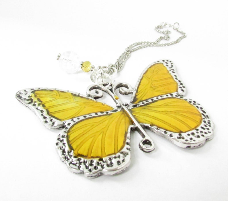 Butterfly Sun Catcher Rear View Mirror Charm Rearview Mirror Etsy