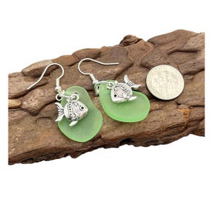 Sea Turtle Earrings, Ocean Life Beach Glass Starfish Jewelry goldfish earrings