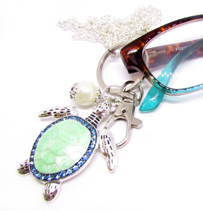 Sea Turtle Lanyard Eyeglass Necklace ID Badge Chain Etsy
