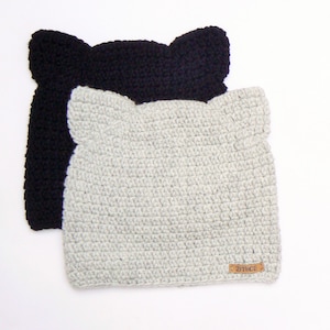 Katzenmütze, Wählen Sie Ihre Farbe, Katzenmütze, Katzenohrenmütze, Tiermütze, Rosa Katzenmütze, Gehäkelte Katzenmütze, Kitty Hut, Katzenohren, Frauenmütze, süße Mütze