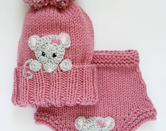 Handmade Light Pink Sparkle Bun Cover Snood with Disney Inspired Felt Mickey Mouse Felt Gingerbread Buttons for Up Do Hair Tie Hair Holder