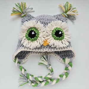 Baby Owl Hat, Photo Props, Baby Boy Hat, Baby Girl Hat, Baby Shower Gift, Crochet Owl Hat, Baby Outfit, Cute Baby Hat, Baby Bird Hat,