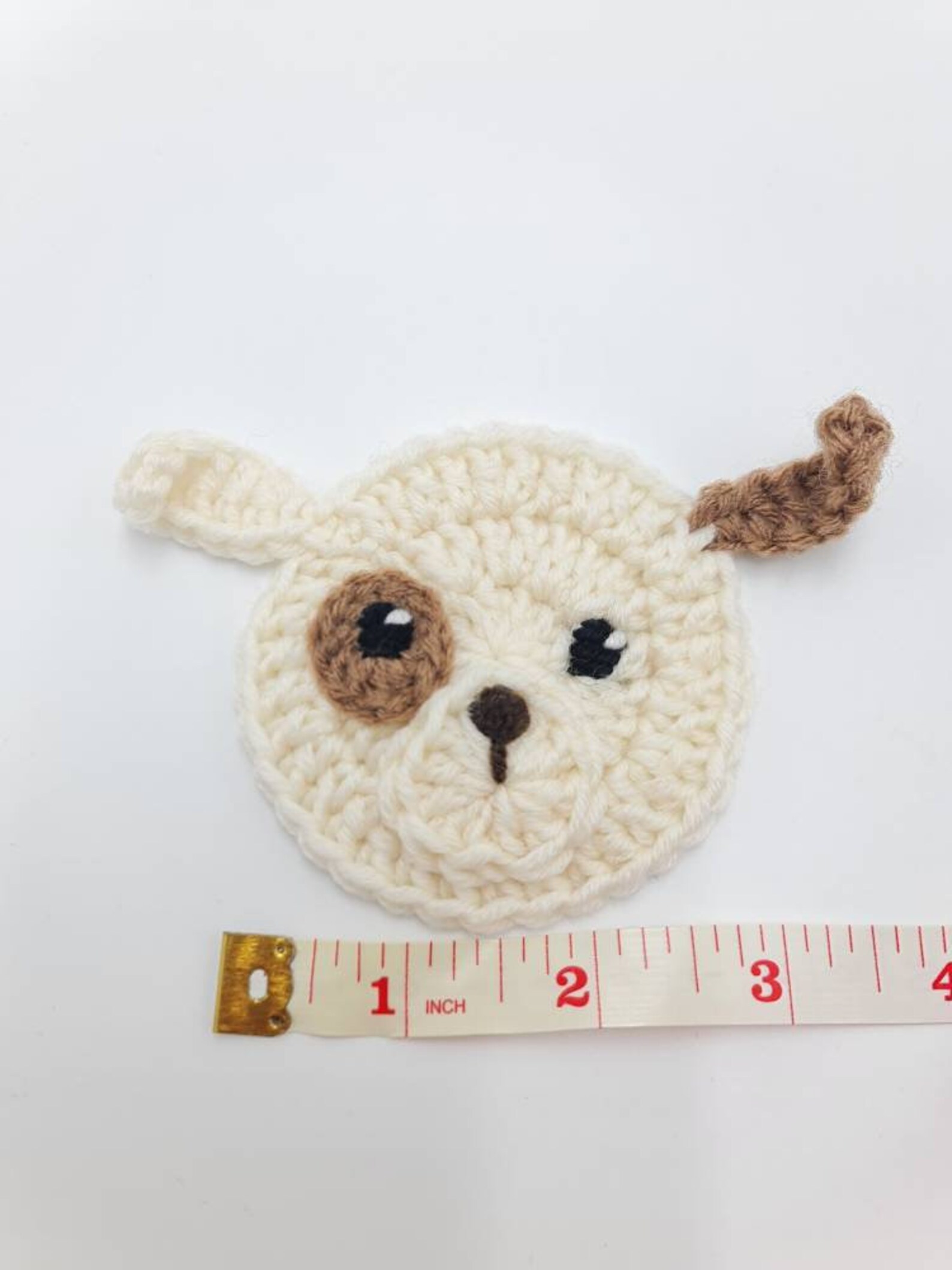 Puppy Applique Crochet Dog Applique Design Hat Applique Etsy