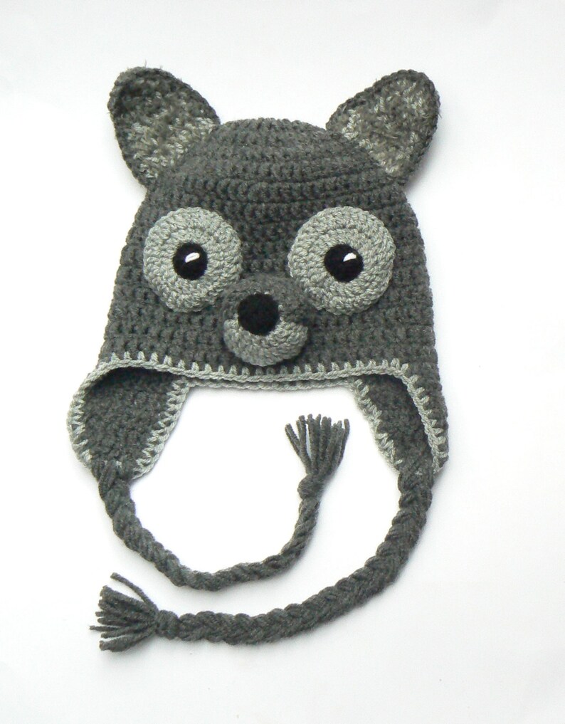 Wolf Hat Kids Hat Toddler Hat Animal Hat Hat With Ears Etsy