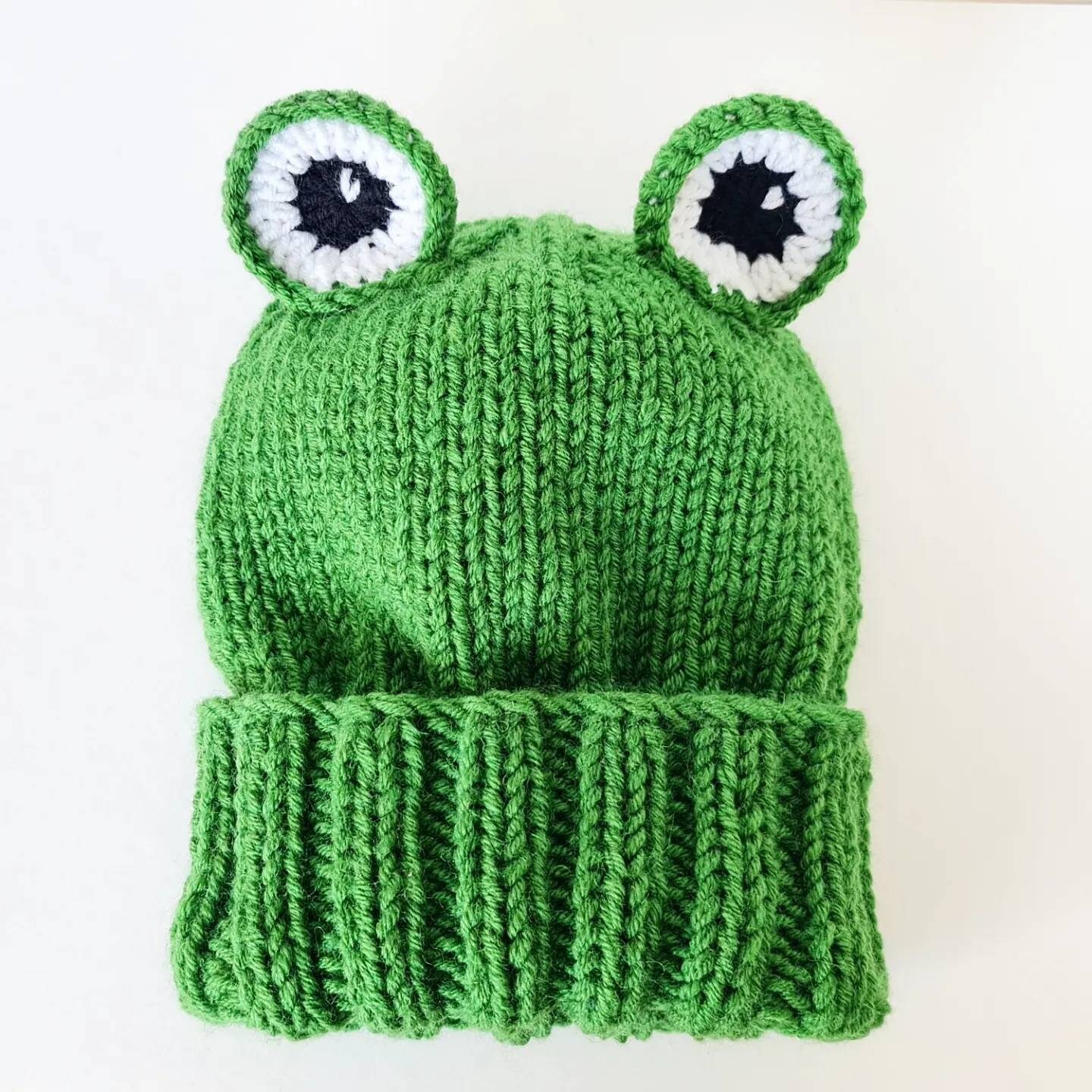帽子 Two Frogs Knit Frog Beanie - Horned Frog Knit Frog Beanie - Wood frog – Two Frogs