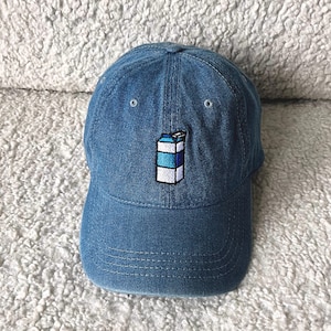 Milk Carton Dad Hat Baseball Cap Novelty Hat Denim