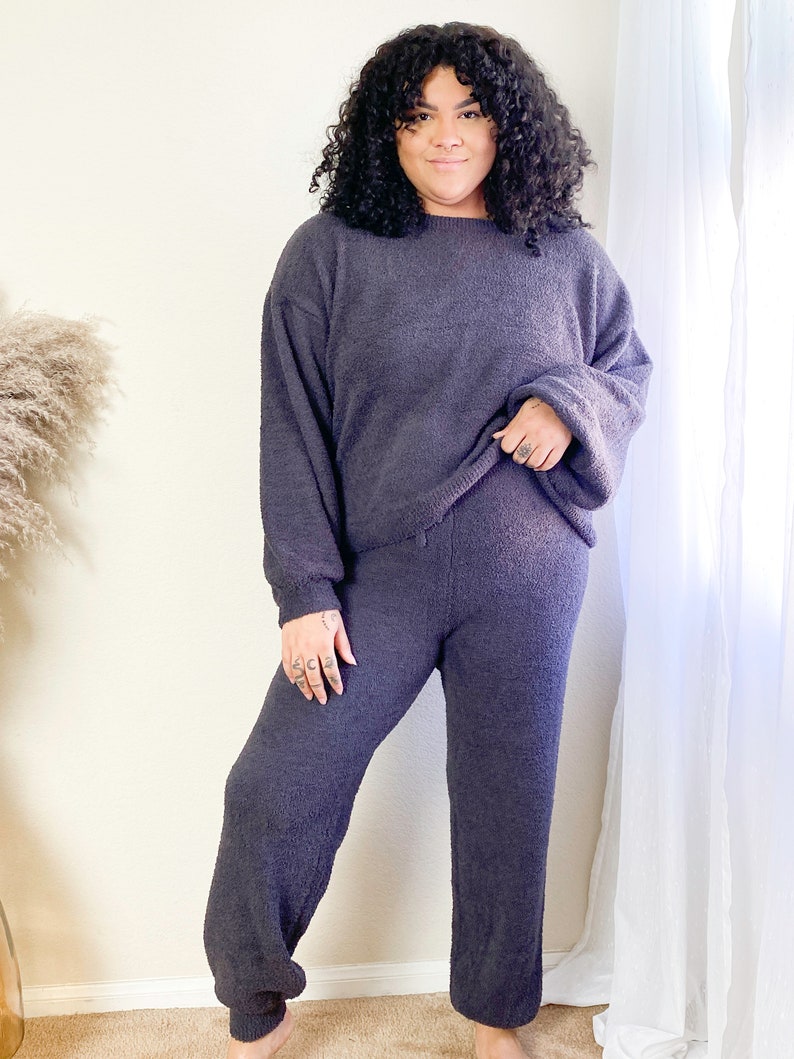 Cozy Super Soft Two Piece Loungewear Set Plus Size Etsy