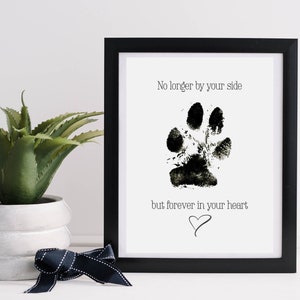 Rainbow Bridge Pet Memorial Print: Paw Print Poem (Digital Download)
