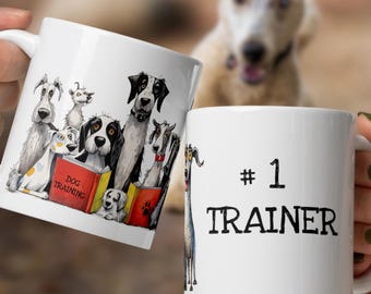 Number One Dog Trainer Coffee Mug Dog Lover Gift