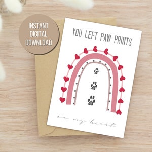 Printable Pet Sympathy Card Pet Loss Card Thinking of You Card Pet Memorial Poem Printable Pet Loss Card Pet Loss Poem Pet Loss Download