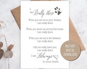 Printable thinking of you card Pet remembrance card (instant download)