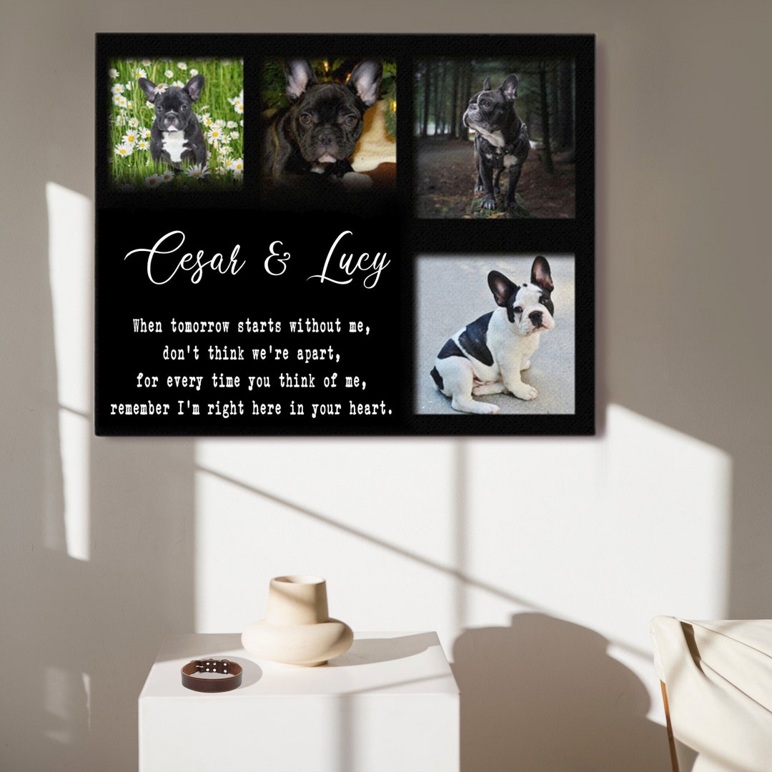 Custom Pet Wall Art Personalized Pet Photo Canvas Custom Pet Sympathy
