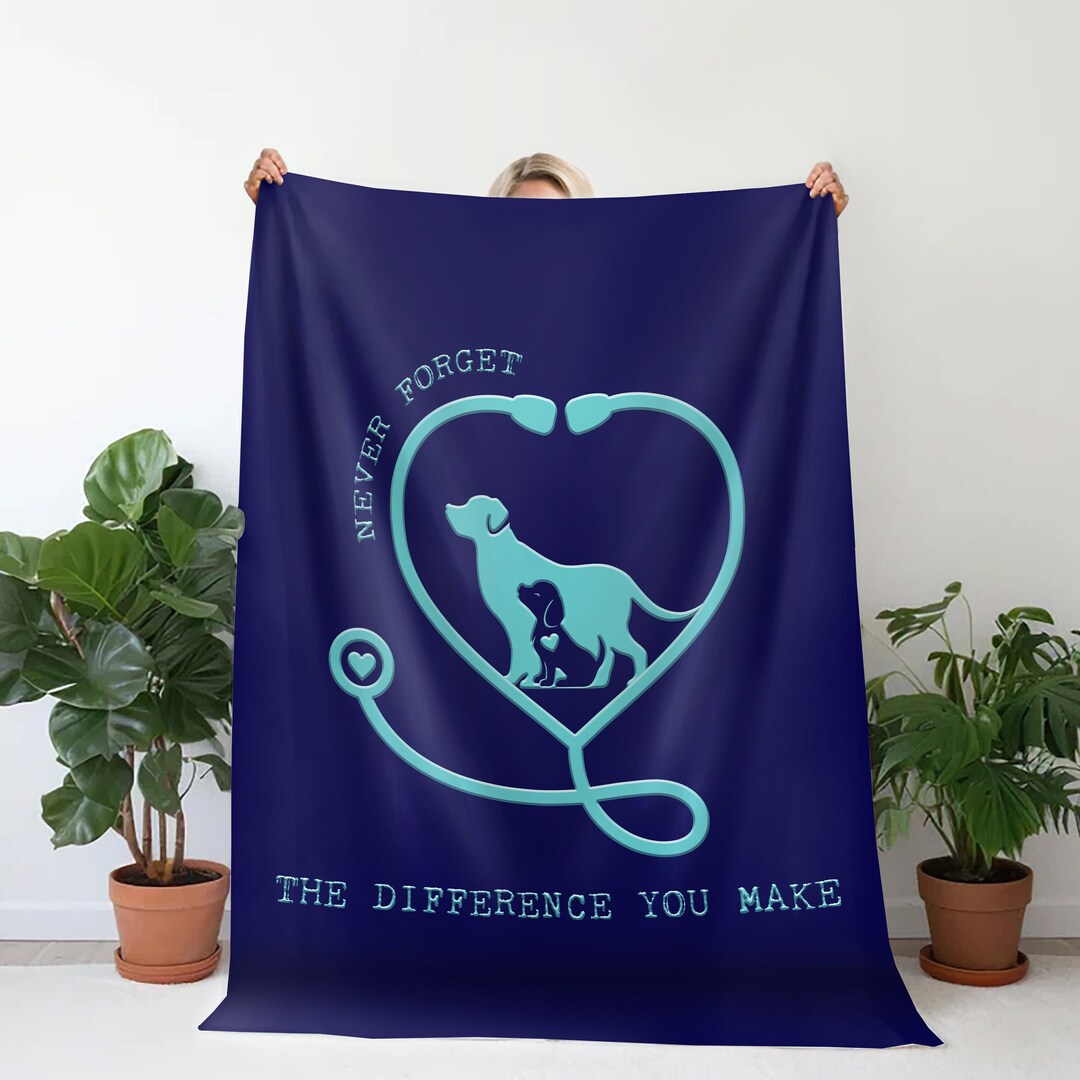 Vet Thank You Gift Vet Blanket Vet Appreciation Gift Veterinary