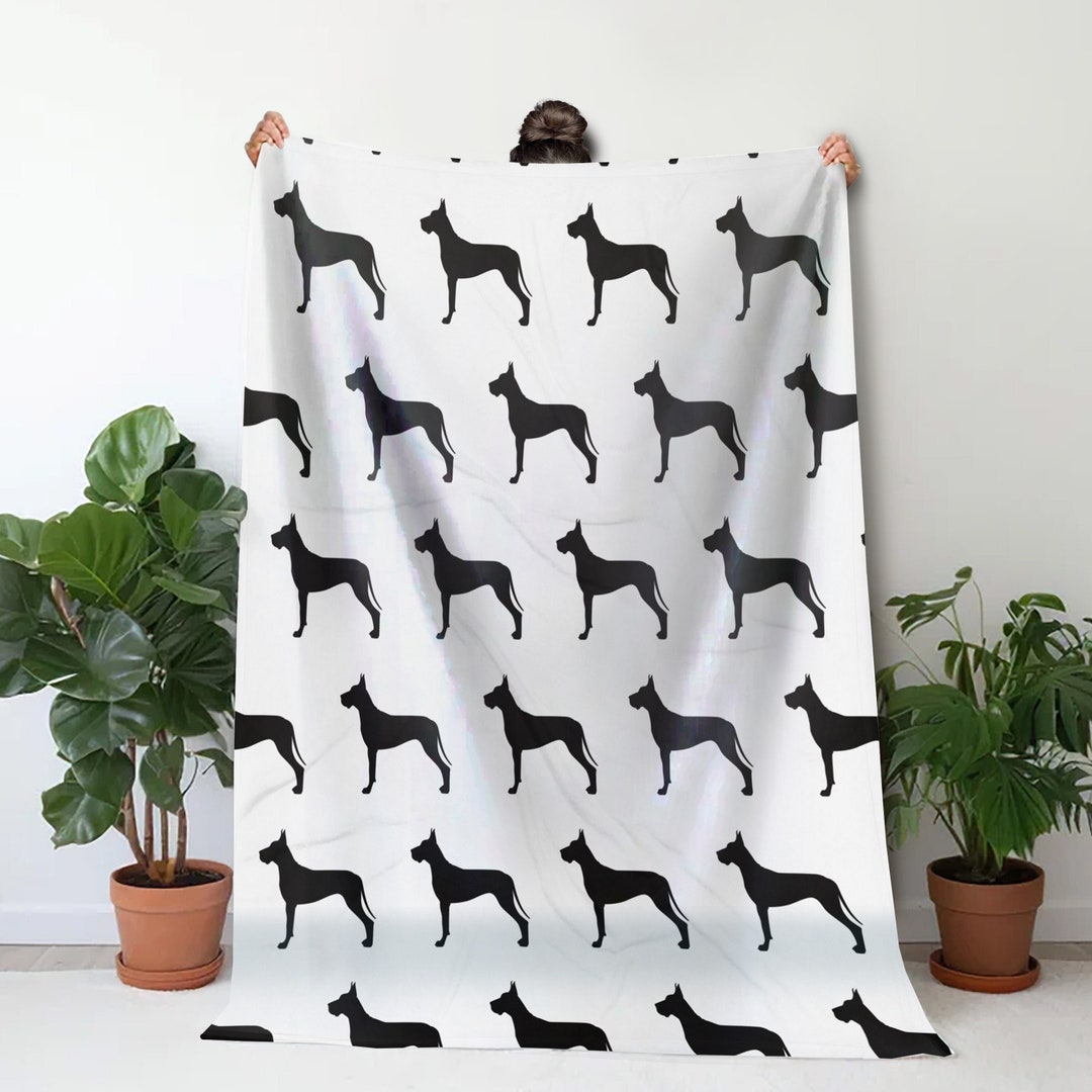 Great Dane Blanket Great Dane Fleece Dog Lover Gift Great Dane Etsy