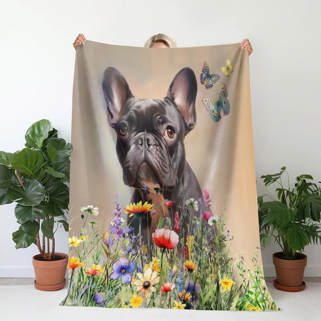 Frenchie Blanket French Bulldog Blanket Frenchie Mom Gift Etsy UK