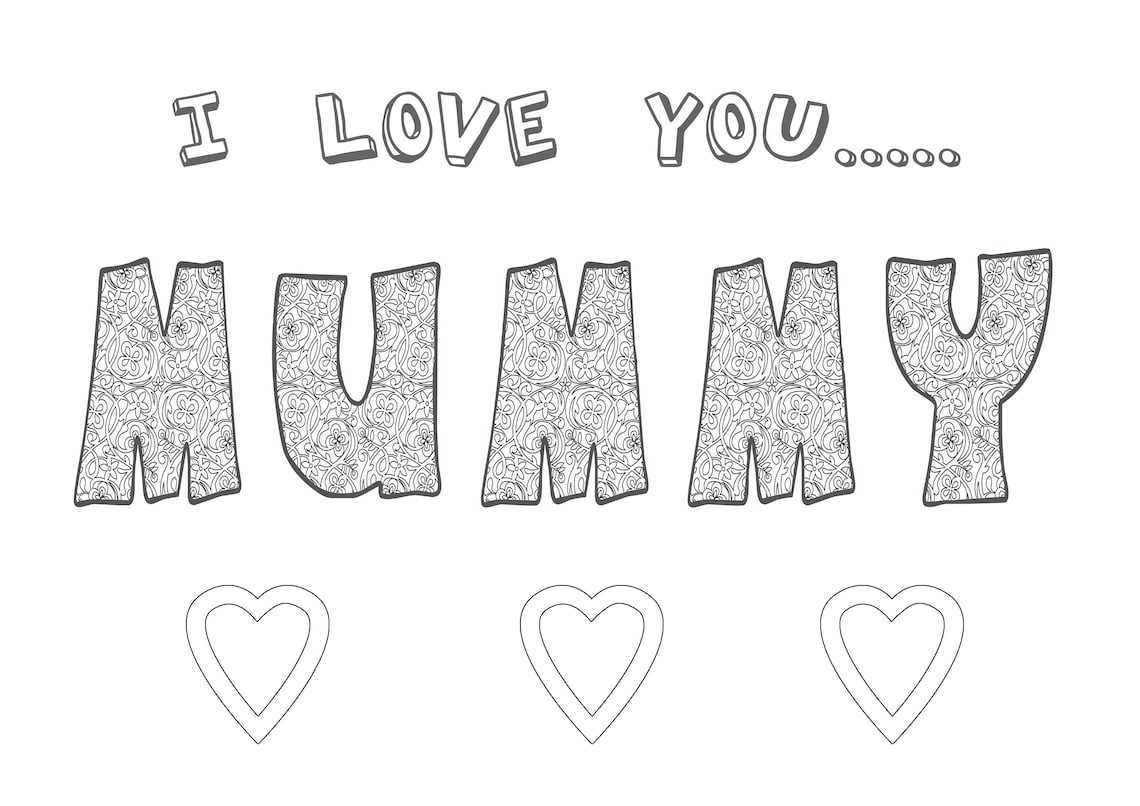 free-coloring-page-i-love-you-mummy-printable-wall-art-etsy