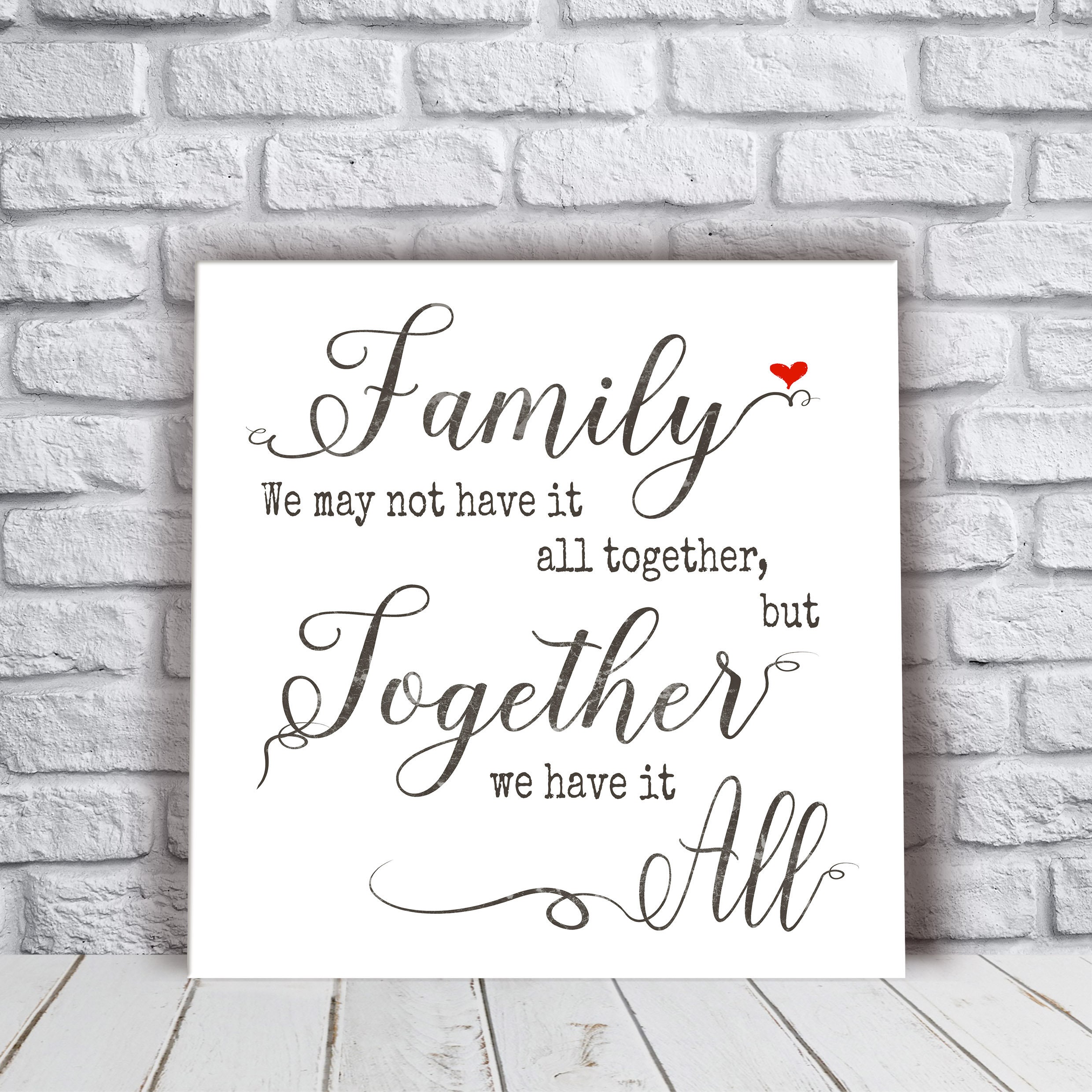 Family Togetherness Family quote Art Family canvas Friends | Etsy